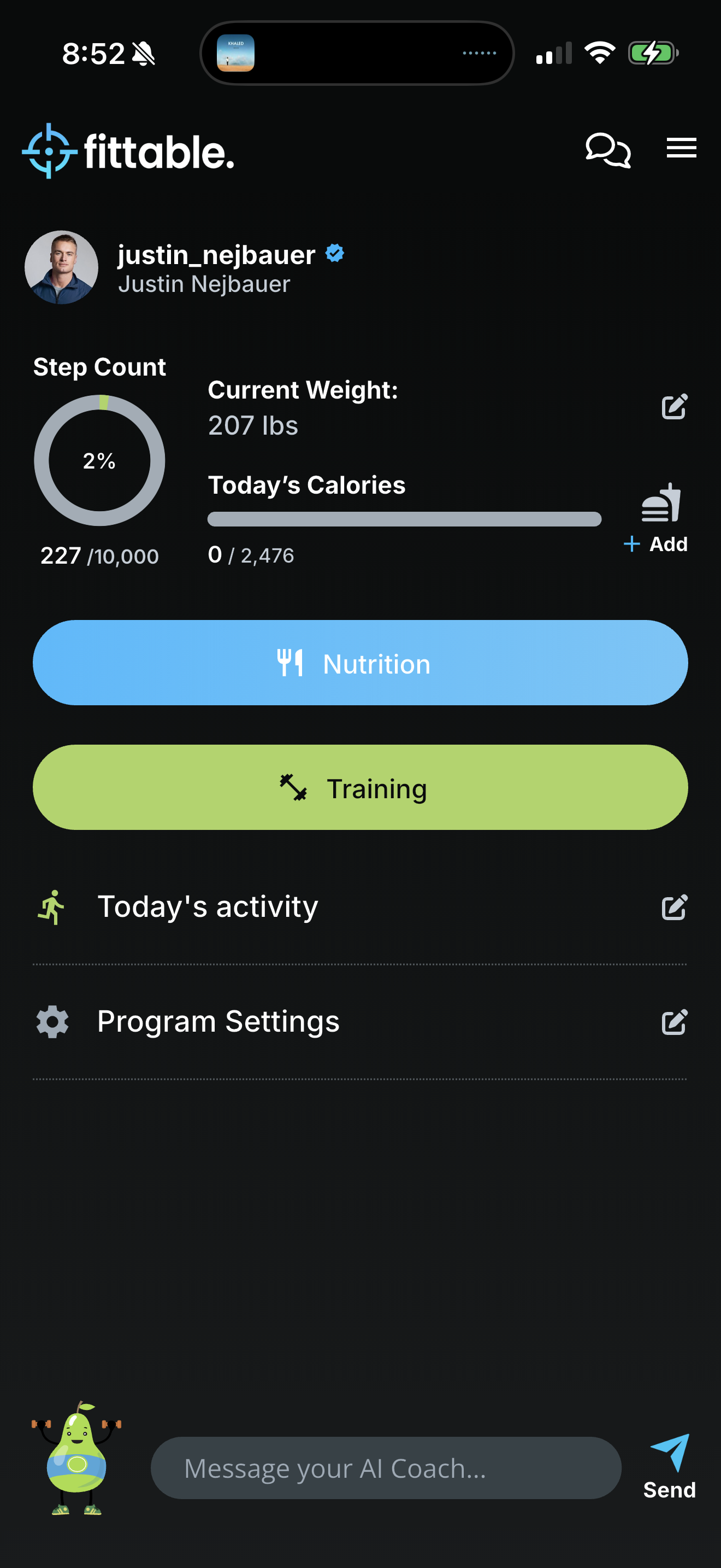 Fittable | Fitness, nutrition, and biometrics beautifully unified